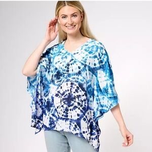 Belle by Kim Gravel Woven Aloha Poncho